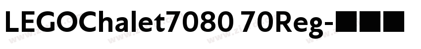 LEGOChalet7080 70Reg字体转换